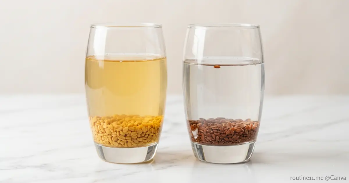 Fenugreek-Infused Water. Flaxseed-Infused Water.