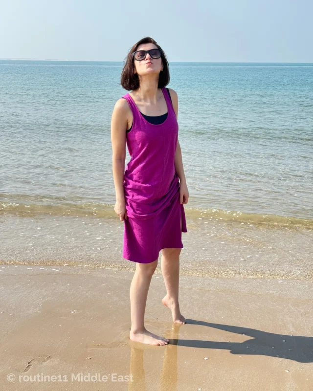 at the beach in RAK